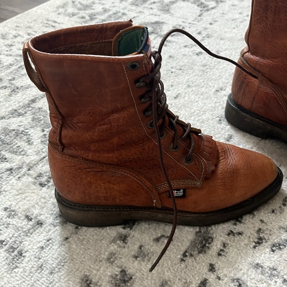 Justin Men’s Conductor 8” Work-boot, brown, size 10 C - Picture 3 of 10